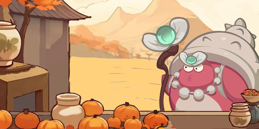 Character at a market stall